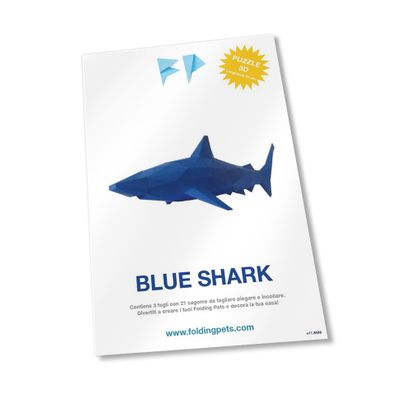 blue shark 3d puzzle papercraft cover_2