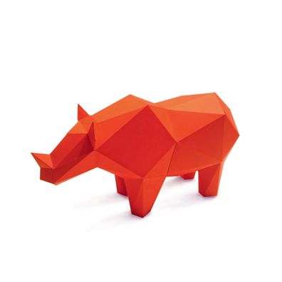 rhino foldingpets 3d puzzle papercraft_1